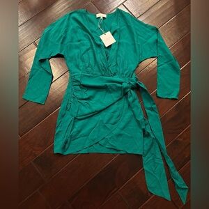 L'Academie The Lorriana Mini Dress - Green